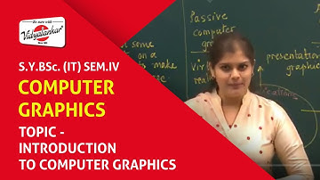 B.Sc.(IT) Sem IV -Topic "Intro to CG " of Computer Graphics @ Vidyalankar