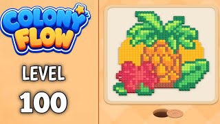 Colony Flow Level 100 walkthrough & solution Gameplay Easy