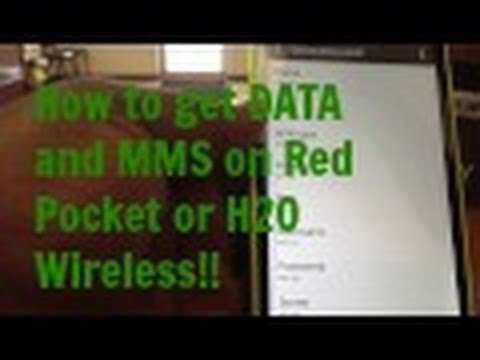 How To Get Data And MMS On Red Pocket Mobile/H2O Wireless