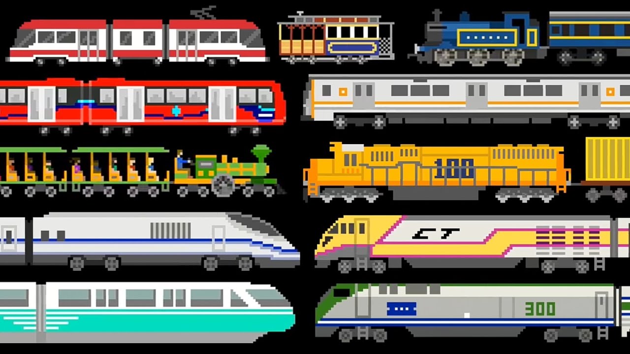 Railway Vehicles - DVD Version - ‪@TheKidsPictureShow‬ - YouTube