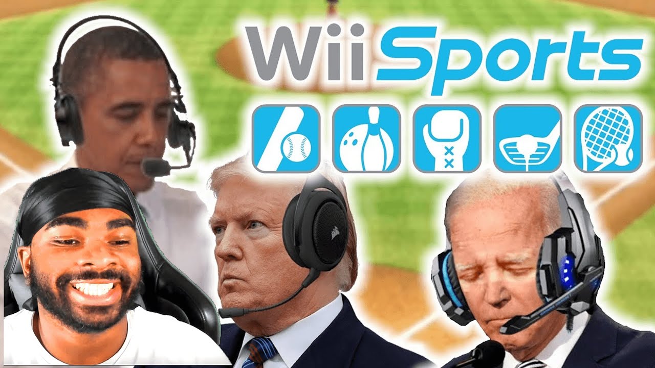 BEST ONE YET😂 US Presidents Play Wii Sports Baseball REACTION