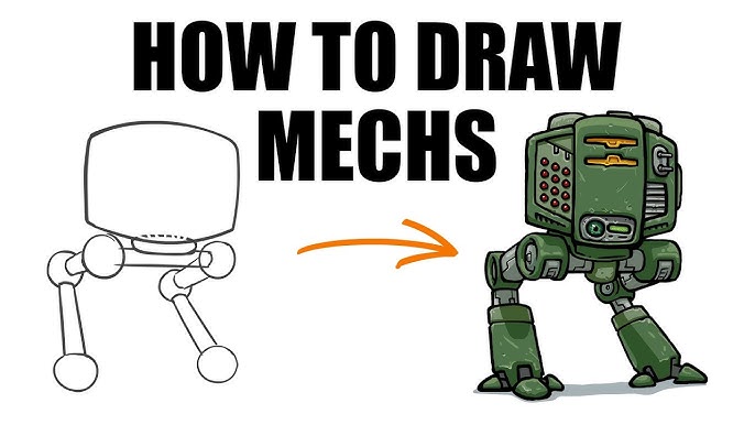 🤖 How to Draw a Cartoon Robot  Easy Drawing for Kids 