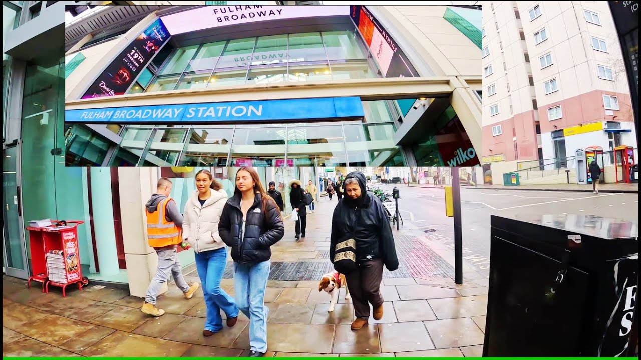 🇬🇧 London Walking Tour: Leisurely Walk from Fulham Broadway to Earl's Court 4K