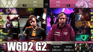 Vitality vs Unicorns of Love | Week 6 Day 2 S6 EU LCS Spring 2016 | VIT vs UOL G2 W6D2