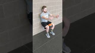 Iso Wall Sit with Med Ball Squeeze (Adductor)