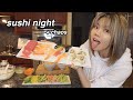 make dinner w me (sushi night hehe)| Bailey Sok