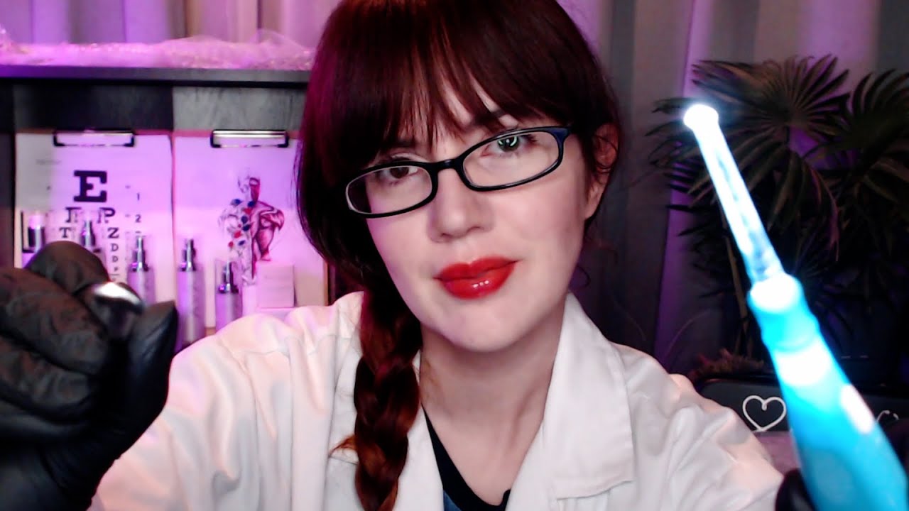 [ASMR] Very Detailed Face and Ear Exam and Ear Cleaning Doctor