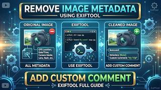 Remove Image Metadata & Add Custom Comment Using ExifTool Full Process Guide