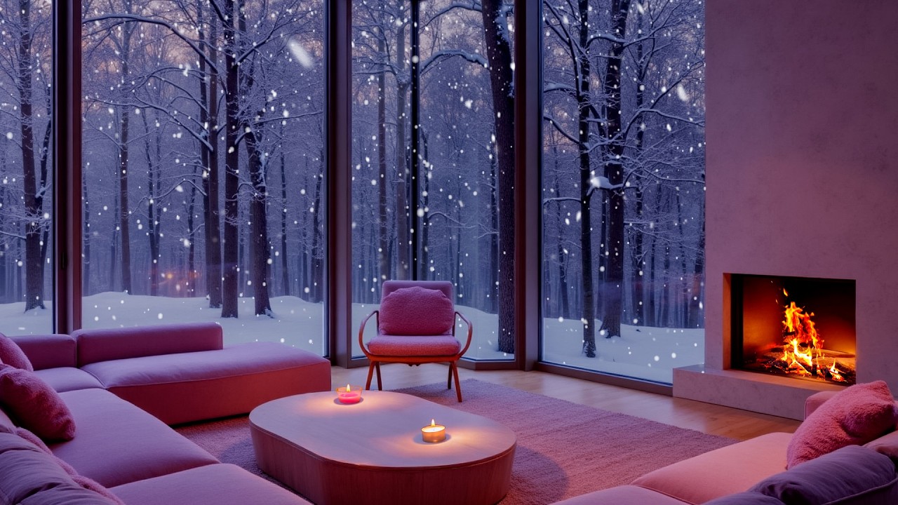 Peaceful Deep Sleep Inside a Silent Winter Cabin ❄️🌬️ | Fierce Winter Winds Beyond the Wall