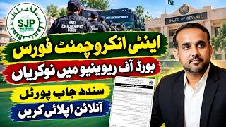 Board of Revenue Sindh Jobs 2026 Directorate of Anti Encroachment Force Vacancies | Sindh Job Portal