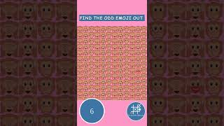 Find The Odd Emoji Out | Tricky Puzzle in 10s  #opticalillusion