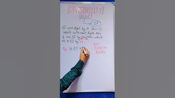 Divisibility Rule of 17 #maths #viral #trending #mathstricks #mathshorts #shorts #shortsfeed