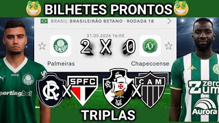 PALPITES DE FUTEBOL PARA HOJE 31 05 2026 DOMINGO COM BILHETES PRONTOS| Palpites da hora