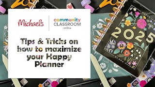 Online Class: Tips & Tricks on how to maximize your Happy Planner | Michaels screenshot 5