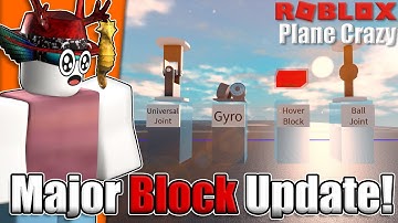 These NEW Blocks Are INSANE! | Roblox Plane Crazy