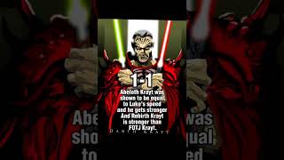 Darth Krayt Vs Luke Skywalker Legends