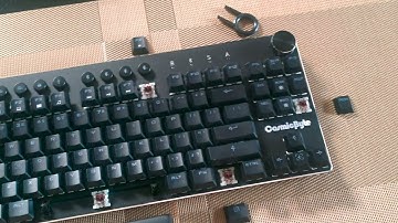 Cosmic Byte CB-GK-14 Sirius Bluetooth Keyboard Close Up Shots in 2022 | Open Keycaps Brown Switches