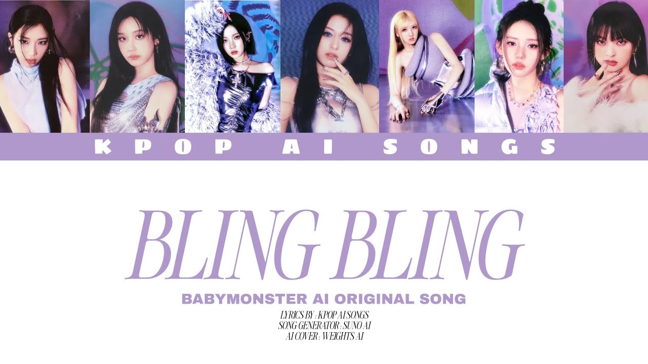 BABYMONSTER — 'BLING BLING' Lyrics | @strwbrryblueberry 