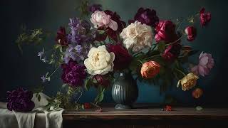 Rustic Floral Still Life | Vintage Oil Painting Screensaver | Art Display screenshot 5