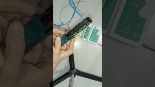 Tugas 1 membuat kabel straight dan menghubungkan ke LAN tester 