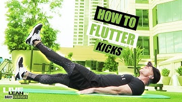 How To Do FLUTTER KICKS | Exercise Demonstration Video and Guide