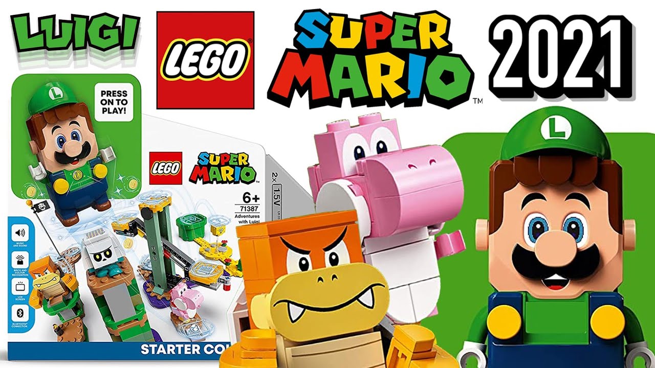 LEGO Luigi - NEW Super Mario Starter Course OFFICIALLY Revealed - YouTube