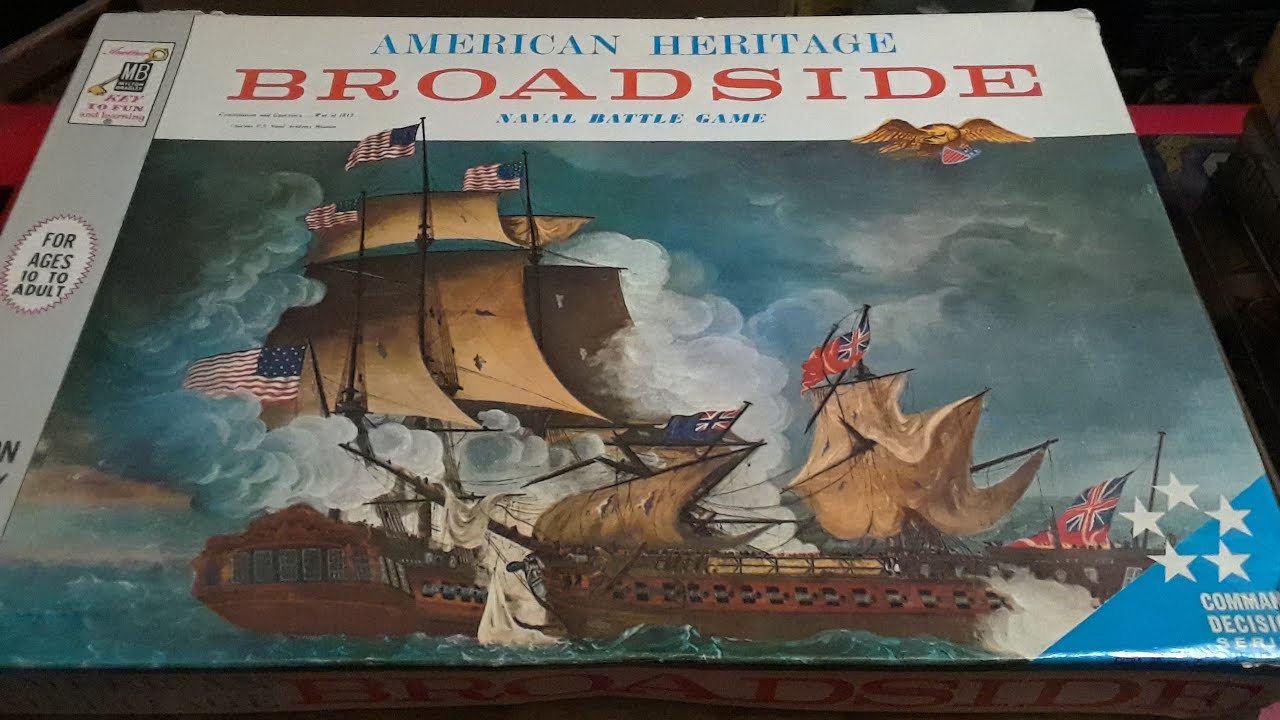 unboxing Milton Bradley American Heritage series broadside board game