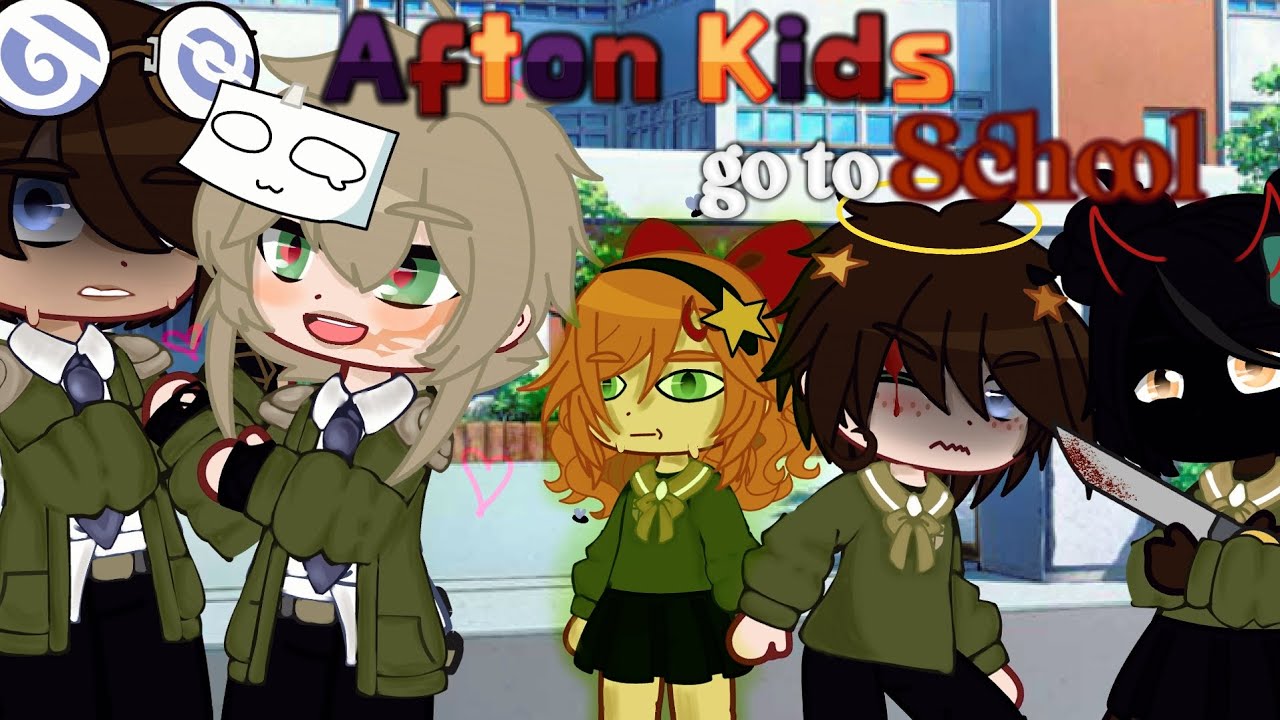 Afton Kids go to SCHOOL {} Part 1 {} Gacha Club FNaF - YouTube