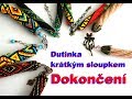 Dutinka krátkým sloupkem - dokončení  / Double bead crochet rope - finishing