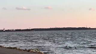 A Beautiful Sunset at New Castle Battery Park in New Castle, Delaware