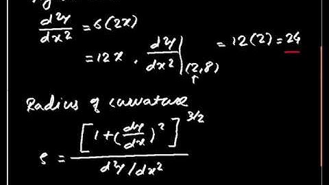 3 Radius of Curvature Problems Topic : Application of Derivatives