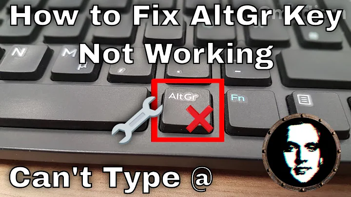 How to Fix Alt Gr Key Not Working - Unable to Type @ Solved - Working 2022