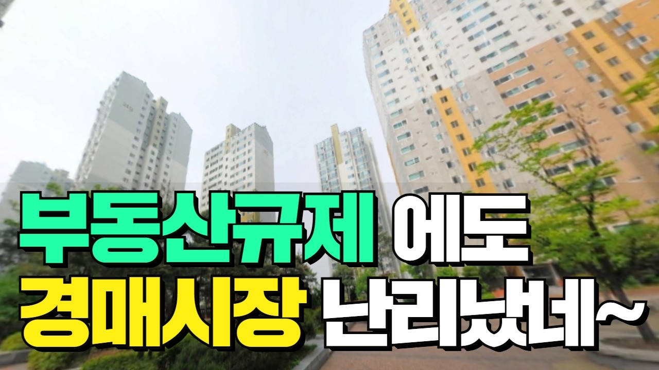 부동산규제 에도 경매시장 난리났넹 ~~~!!