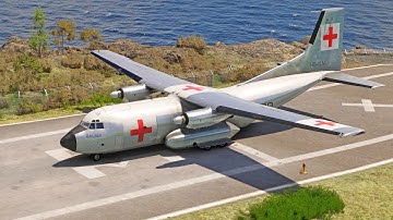 Insane Takeoff! C-160 Transall Balair Escapes from a Tiny Airport!