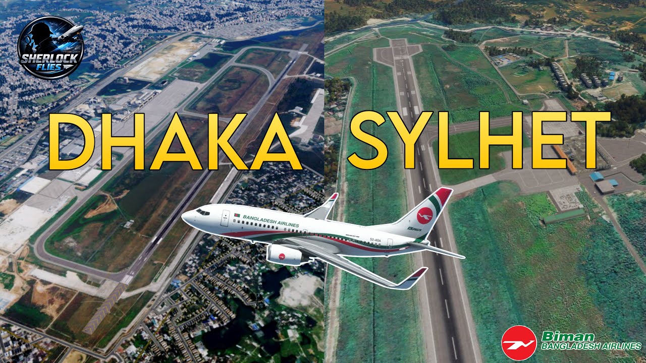 Dhaka to Sylhet | Biman Bangladesh Airlines | DAC-ZYL | Airbus A320Neo | Flight Simulator