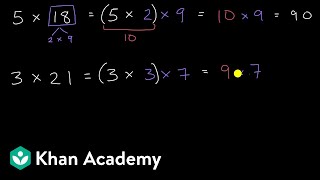 Using associate property to simplify multiplication