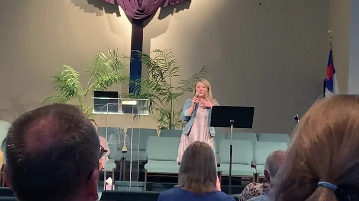 Kelli Myers singing at Church