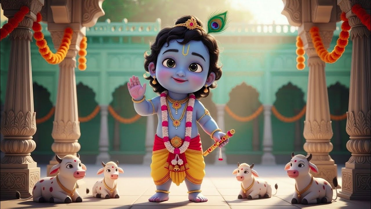 Choti Choti Gaiya, Chote Chote Gwal | छोटी छोटी गैया | #Little Krishna Bhajan - Krishna Bal Leela