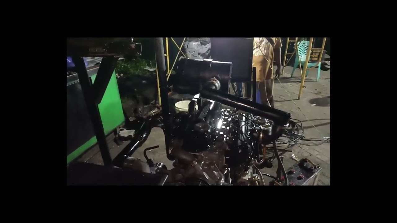 genset rakitan mitsubishi 4D30 generator max power 37,5 Kva