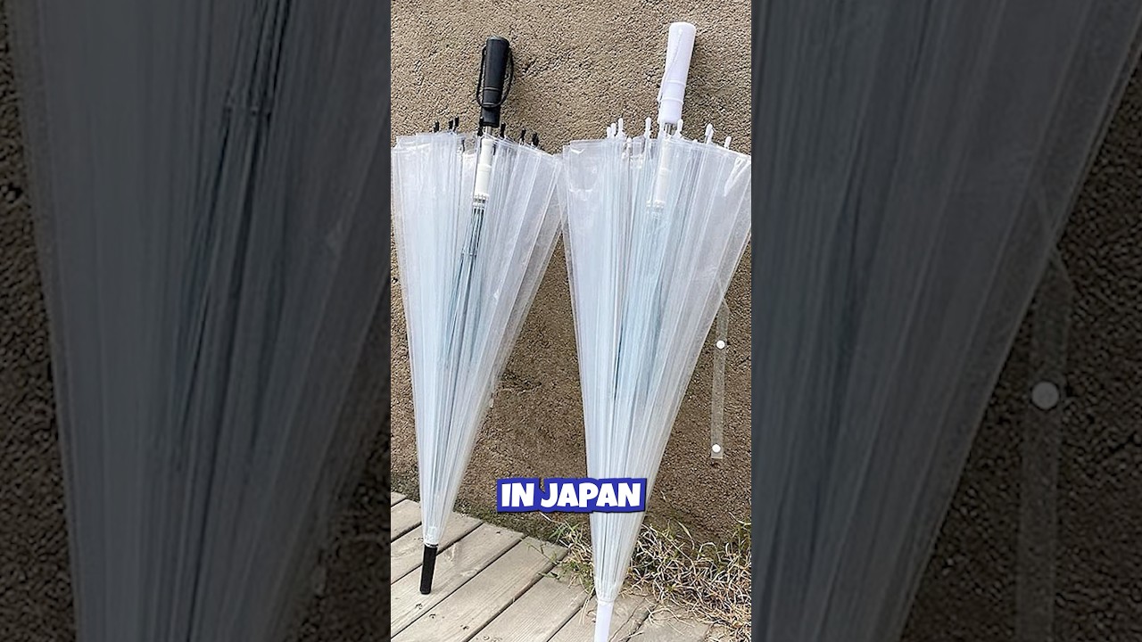 Umbrellas in Japan are left behind on purpose #shorts