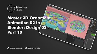 Master 3D Ornament Animation 02 in Blender: Design 03 | Part 10 | #Blender3D #Ornament #Design
