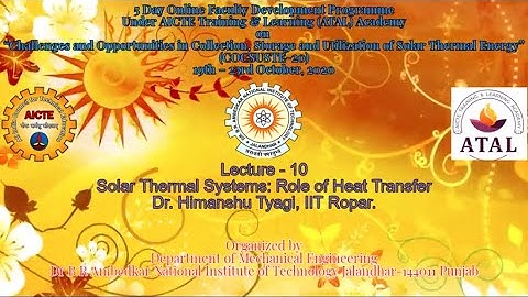 DAY-4 Session-1: Online Faculty Development Programme on "COCSUSTE-20" (October 19 - 23, 2020)