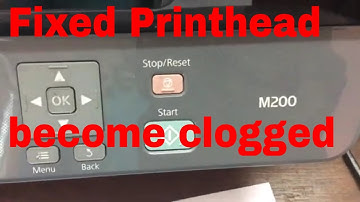 How to fixed printhead Epson M200 print not clear by maual head cleaning