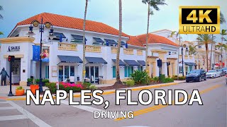 Driving around Old Naples, Third Street South, Fifth Ave, Landings Park, Naples, Florida, March 2023