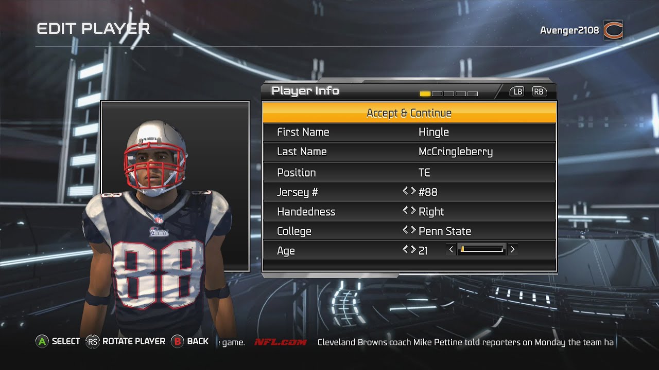 Madden NFL 15 - "Importing" Road To Glory Players - YouTube