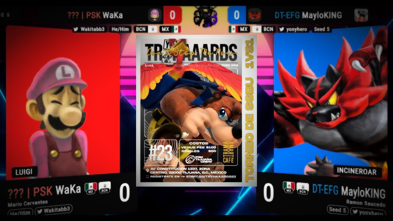 TRYHAAARDS #23 - OUT | PSK WaKa (Luigi) vs. DT | EFG MayloKing (Incineroar) Top 8 WR
