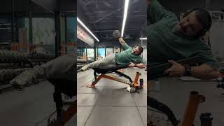 Side Lying Incline Lateral Raise #shoulderhypertrophy #lengthenedbiased