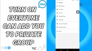 Imo Group Privacy/ Imo Settings/ Imo Updates#youtube
