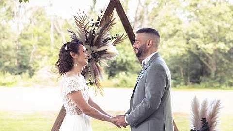 La cérémonie de X & M : superbe exemple d