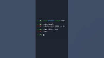 Getting the current year - 1 Minute Python Tutorial #shorts